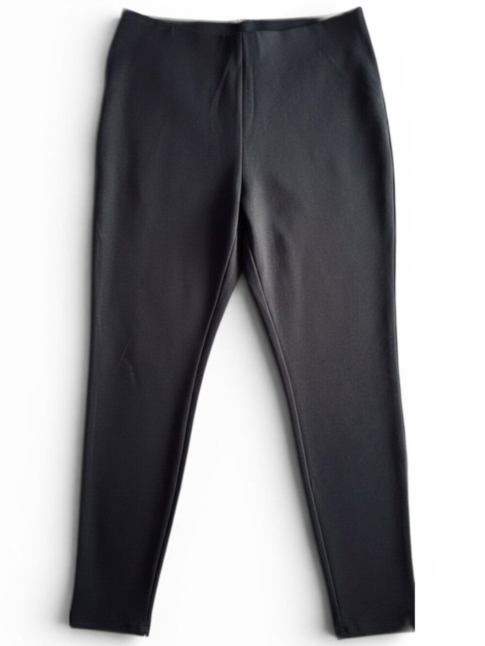 Chico's Ponte Knit Pull-On Skinny Leggings Pants Size 1, M Black